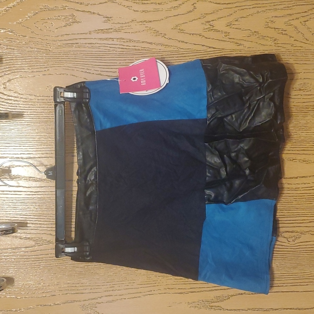 Rue21 Black and Blue Patchwork Skirt